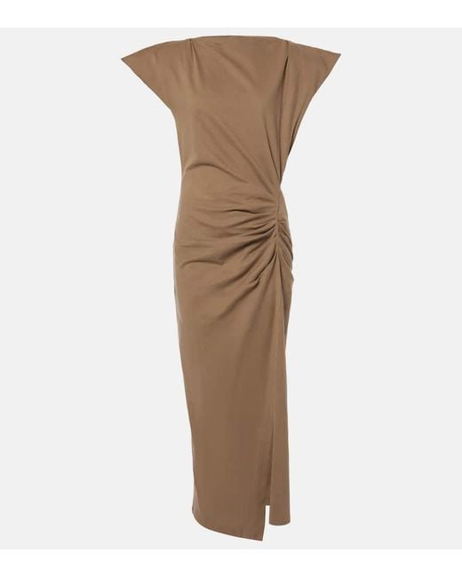 Abito Lungo Nadela di Isabel Marant in Brown