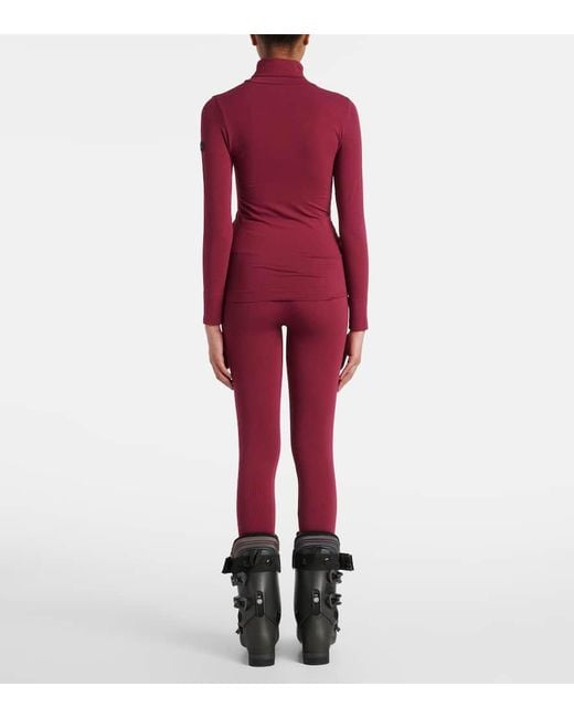 Fusalp Red Alisier Technical Turtleneck Sweater