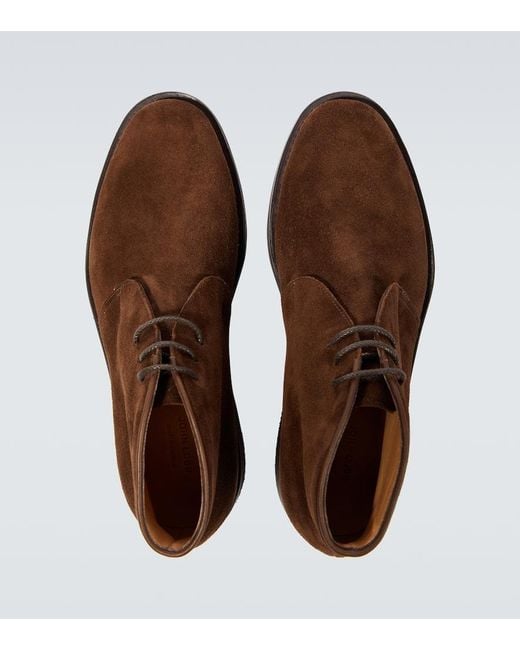 Bottines Desert Dixter En Daim John Lobb pour homme en coloris Brown