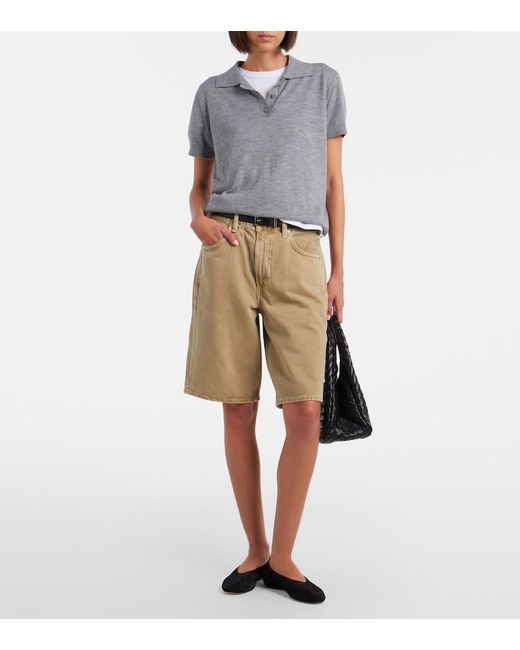 Citizens of Humanity Natural Court Denim Bermuda Shorts