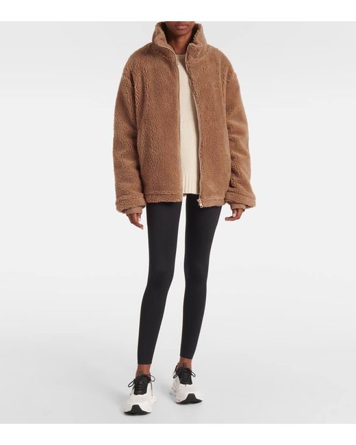 The Upside Brown Jacke Hudson Aus Faux Shearling