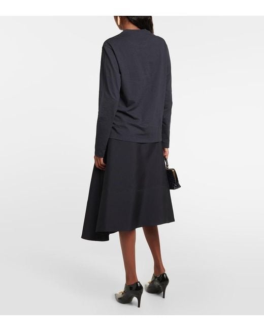Jil Sander Blue Set Of 3 Cotton Jersey Sweatshirts