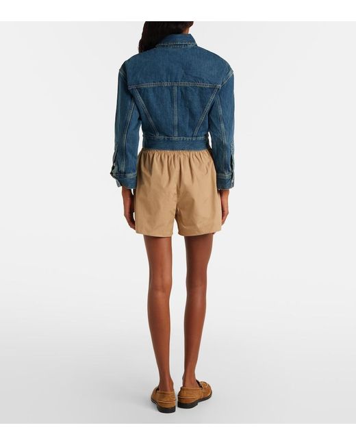 Wardrobe NYC Blue Cropped Denim Jacket