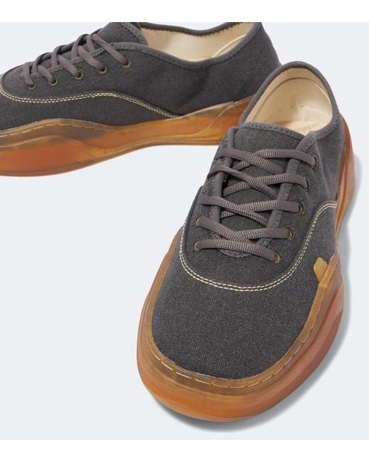 Baskets Basses En Toile ERL pour homme en coloris Black