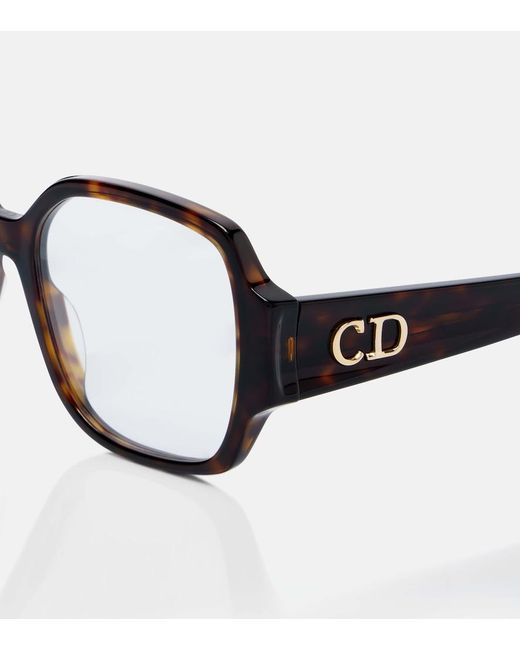 Dior Brown Diorglow O S3I Square Glasses