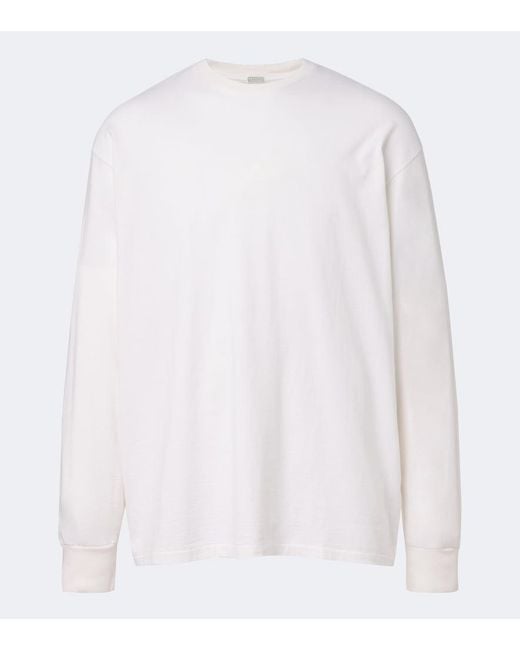 A.PRESSE White Cotton And Cashmere T-Shirt for men