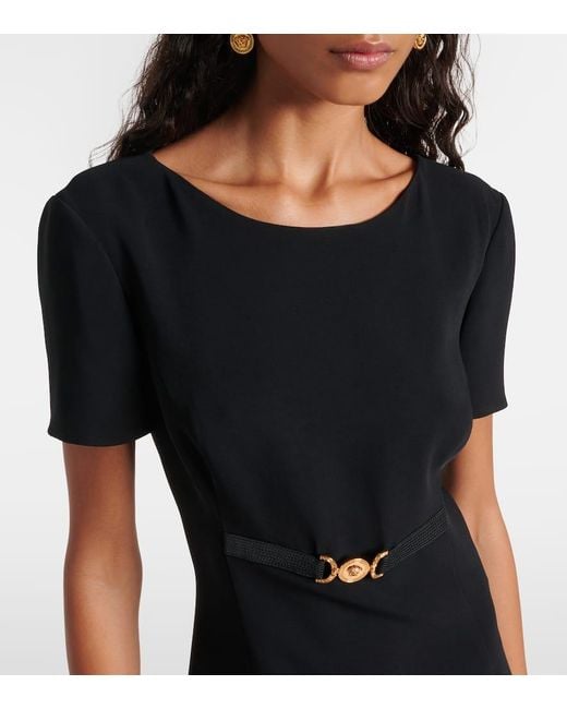 Versace Black Minikleid Medusa '95 Aus Cady