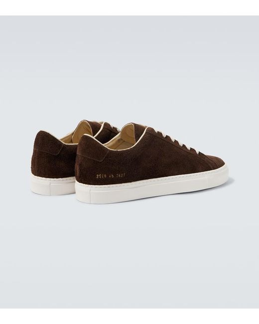 Baskets Achilles En Daim Common Projects pour homme en coloris Brown