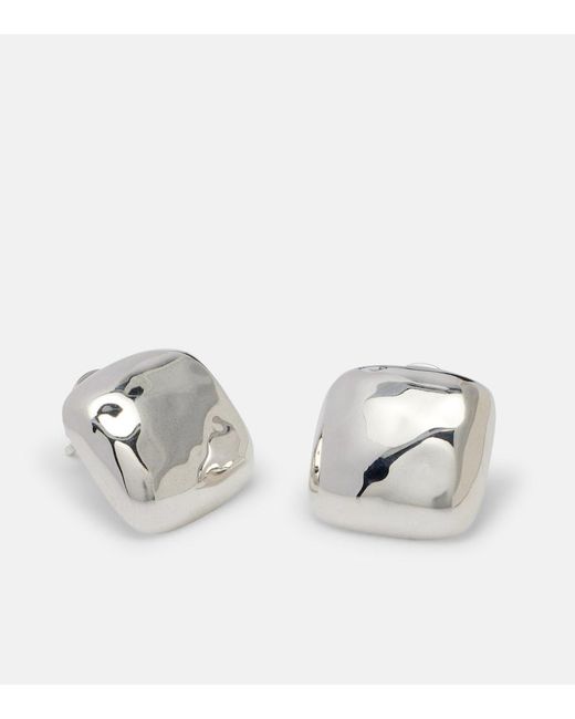 DEHANCHE White Tetra Small Sterling Earrings