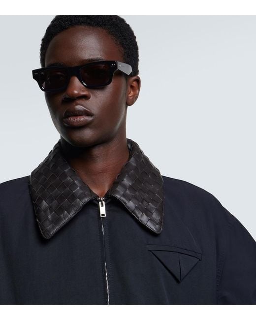 Bottega Veneta Brown Dizzy Rectangular Sunglasses for men