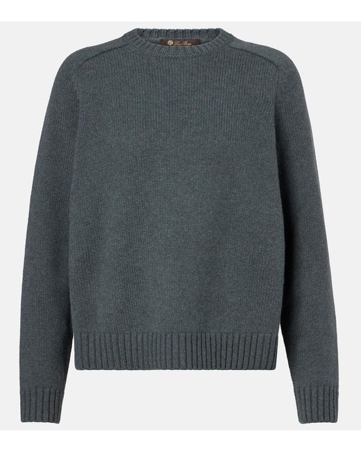 Loro Piana Gray Parksville Cashmere Sweater