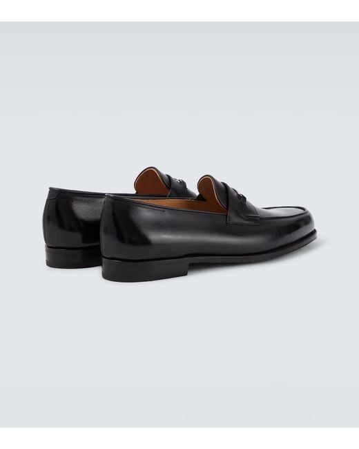 John Lobb Loafers Lopez Aus Leder in Black für Herren