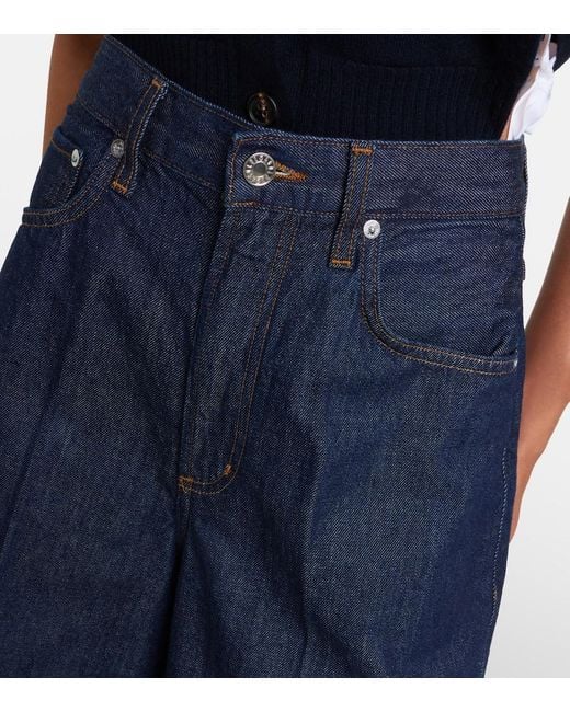 Agolde Blue Nolan Denim Bermuda Shorts