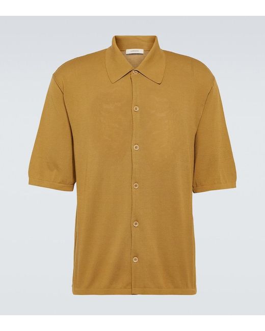Lemaire Hemd aus Baumwolle in Yellow für Herren