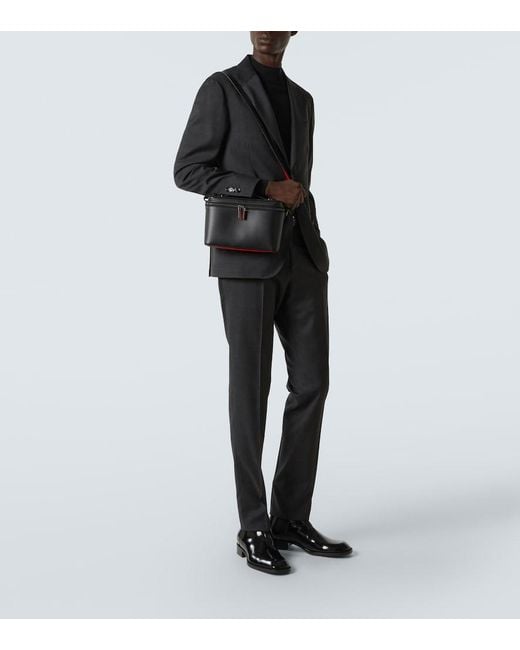 Christian Louboutin Black Kypipouch Leather Cross Body Bag for men