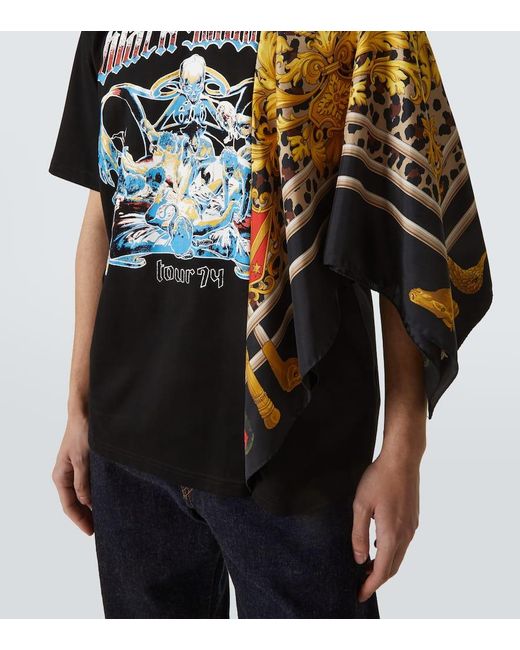 Junya Watanabe Black Sabbath Caped Cotton Jersey T-Shirt for men