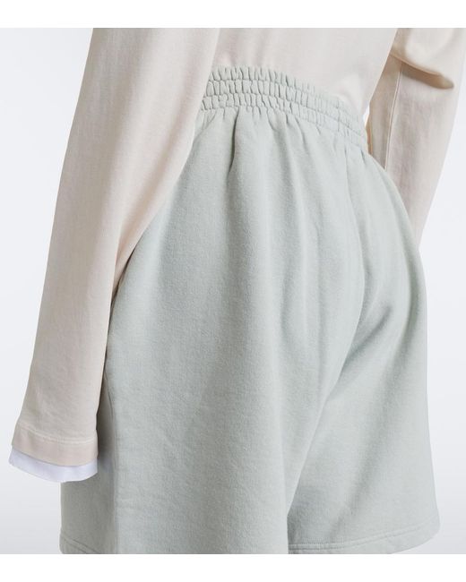 Shorts De Algodon Prada de color Gray