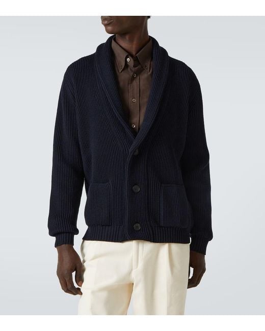 Cardigan En Laine Thom Sweeney pour homme en coloris Blue