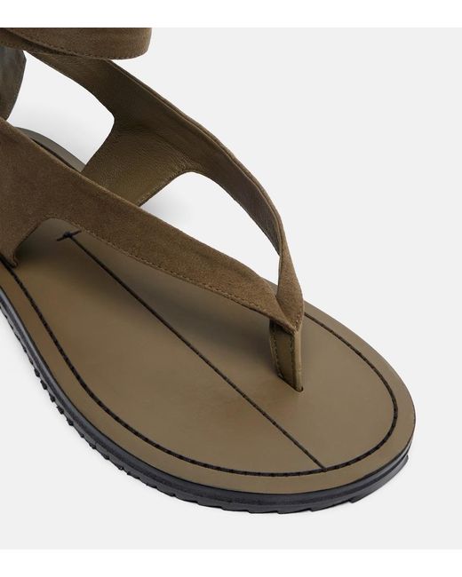 A.Emery Brown Elmer Suede Thong Sandals