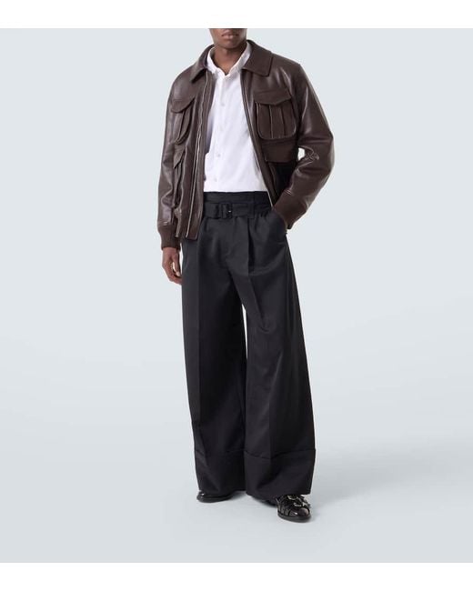 Simone Rocha Weite High-Rise-Hose in Black für Herren