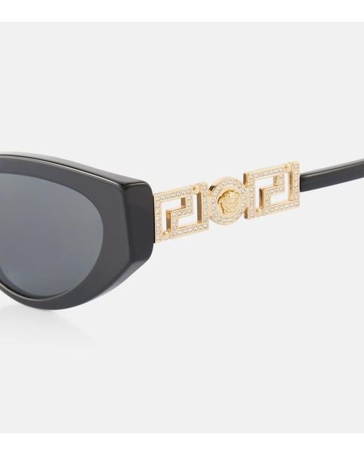 Versace Gray Medusa Cat-Eye Sunglasses