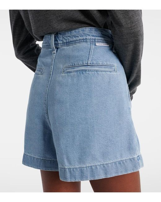 Shorts Hana En Denim 7 For All Mankind de color Blue