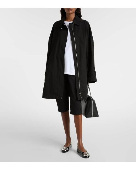 Tory Burch Black Ballerinas Reva Aus Lackleder