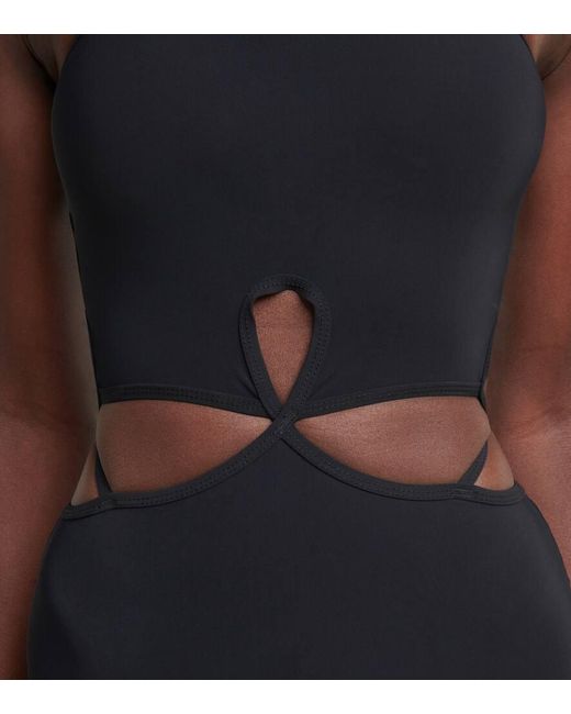 Christopher Esber Black Cutout Halterneck Swimsuit