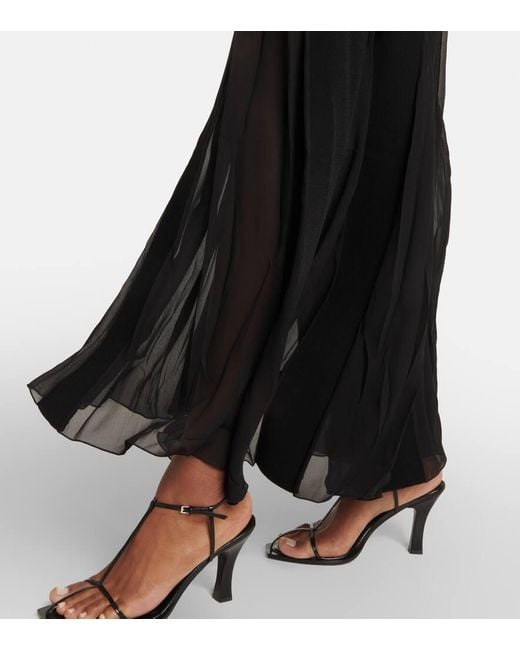 Max Mara Long Black Dress With Slits