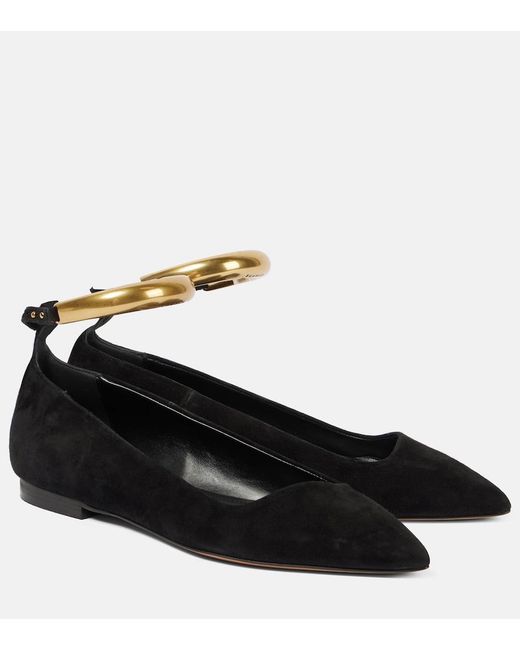 Isabel Marant Black Leanor Ballerina Flats