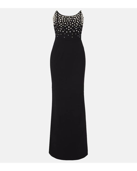 Robe Longue Lynette A Ornements Rebecca Vallance en coloris Black