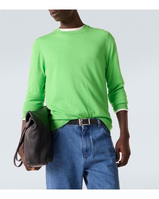Gabriela Hearst Green Palco Wool Sweater for men