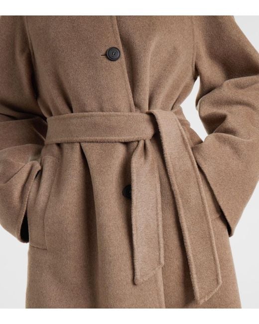 Max Mara Natural Mantel Cento Aus Kaschmir