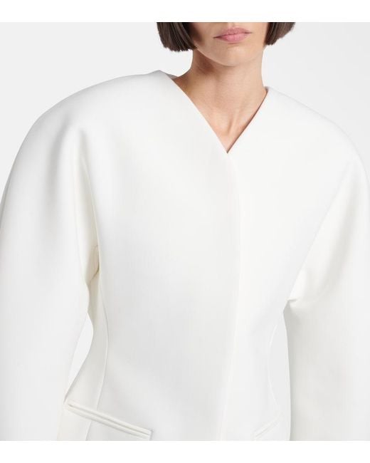 Jacquemus White Ovalo Jacket