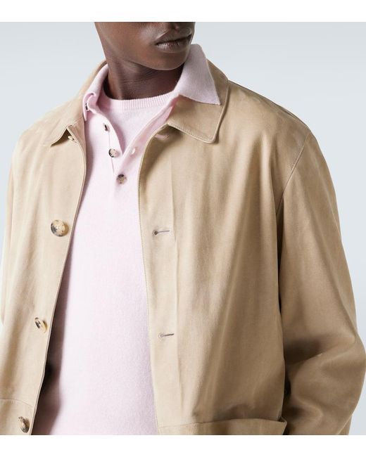 Allude Polopullover Aus Kaschmir in Pink für Herren