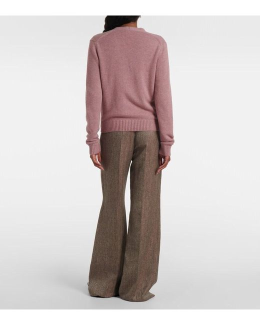 Loro Piana Pink Parksville Cashmere Cardigan