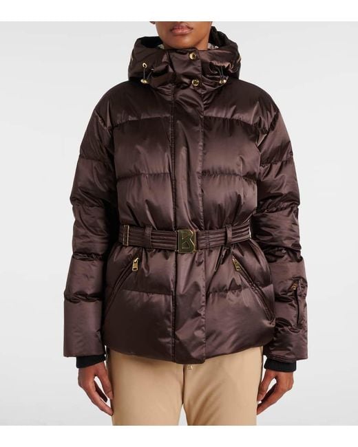 Giacca Da Sci Selma Con Cintura di Bogner in Brown