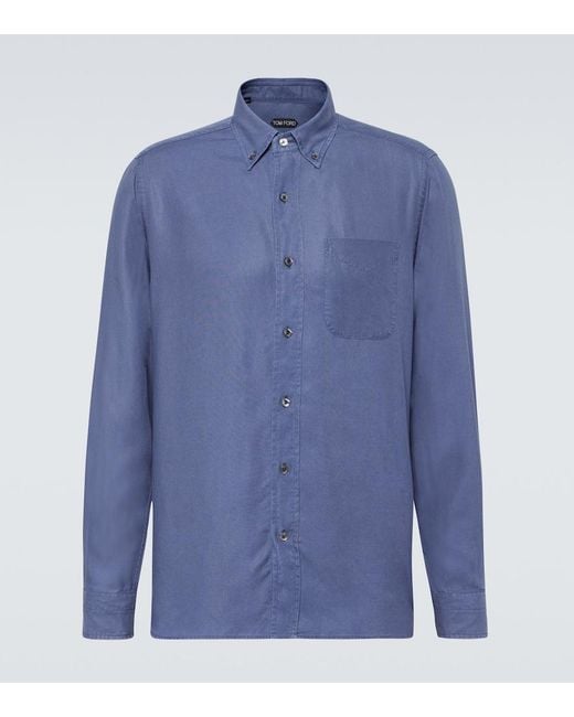 Tom Ford Blue Leisure Shirt for men