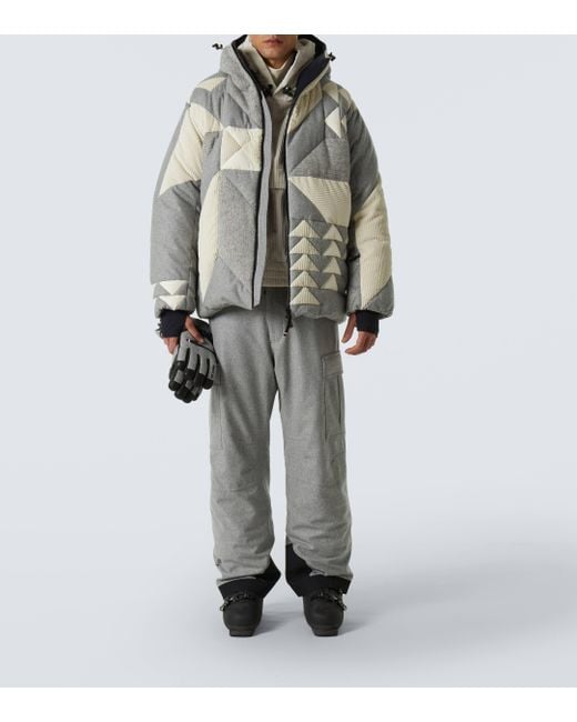 Moncler Gray Sedrun Wool And Cotton Ski Jacket for men