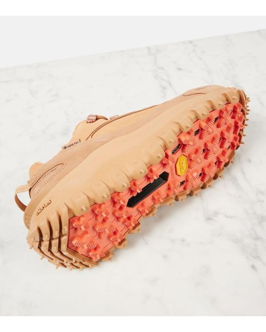 Moncler Brown Sneakers Trailgrip Apex Aus Leder