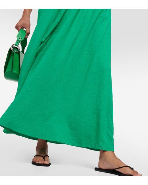 Velvet Green Maxikleid Edith Aus Baumwolle