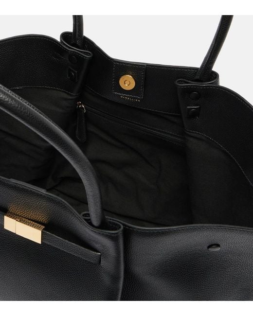 DeMellier London Black The New York Leather Tote Bag