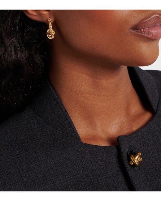 Bottega Veneta Metallic Ohrringe Knot, 18Kt Vergoldet