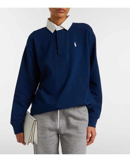 Polo Ralph Lauren Blue Cotton Polo Sweatshirt