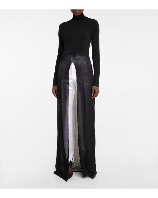 semi sheer turtleneck