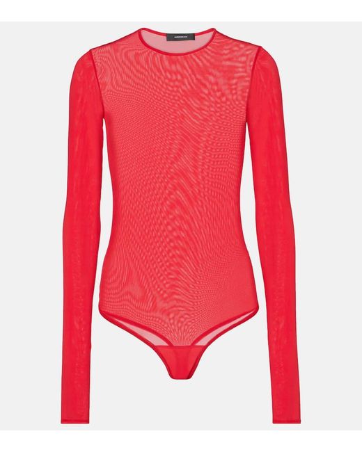 Wardrobe NYC Red Body Aus Mesh