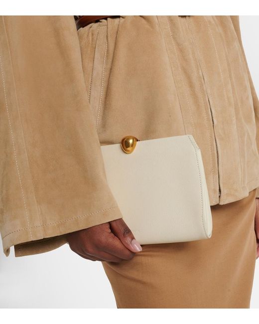 Nour Hammour Natural Lou Leather Clutch