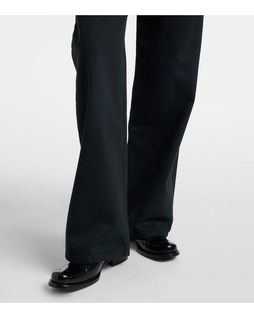 The Row Blue Eglitta Low-Rise Wide-Leg Jeans