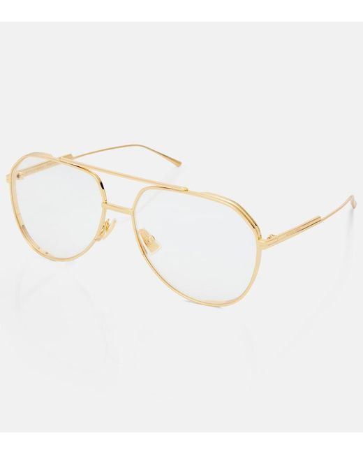 Bottega Veneta Multicolor Light Ribbon Aviator Glasses
