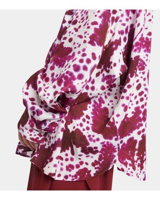 Dries Van Noten Red Oversized Shirt